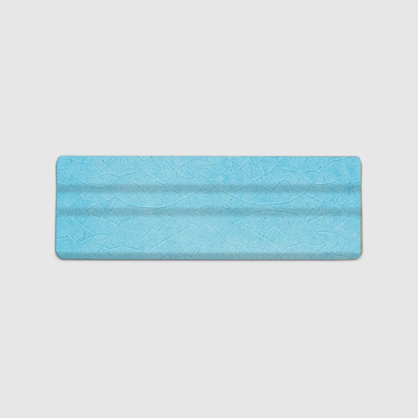 Chair Rail Trim Aqua Crackle Gloss 6”