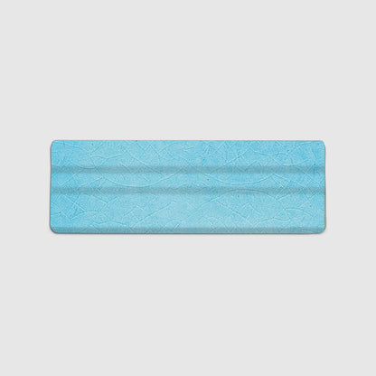 Chair Rail Trim Aqua Crackle Gloss 6”