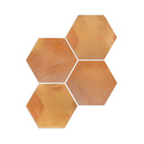 Hexagon Smooth Satin 8"