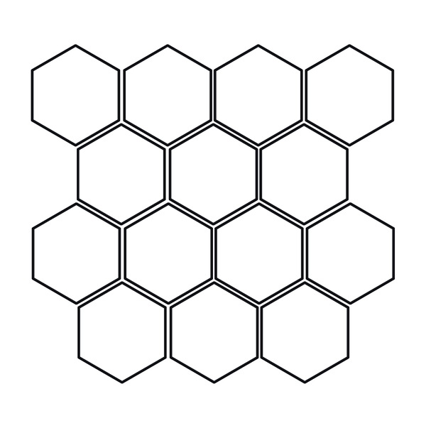 Hexagon Meshed 2"