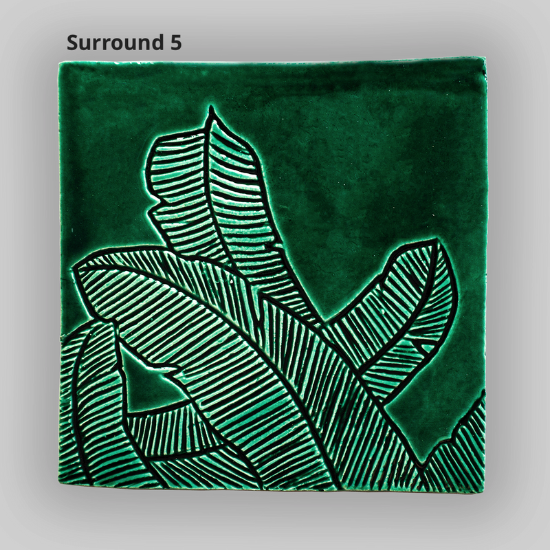 Platanos Forest Surround and Corner Tile 6"x6"
