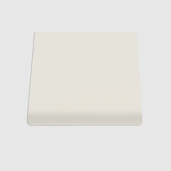 Single Bullnose Blanco Mexicano Gloss Tile 4"x4"