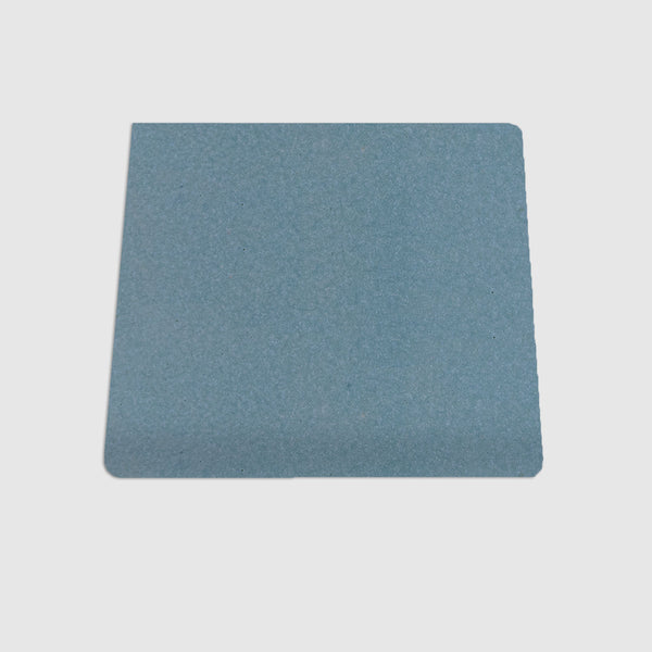 Single Bullnose Blue Agate Matte Tile 4"x4"