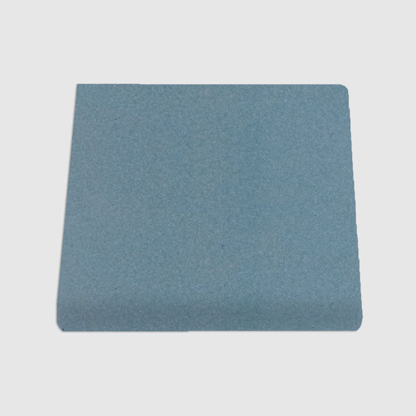 Single Bullnose Blue Agate Matte Tile 6"x6"