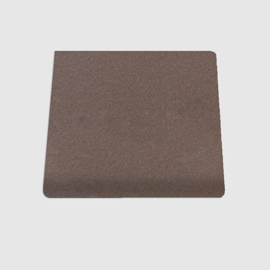 Single Bullnose Boot Brown Matte Tile 4"x4"