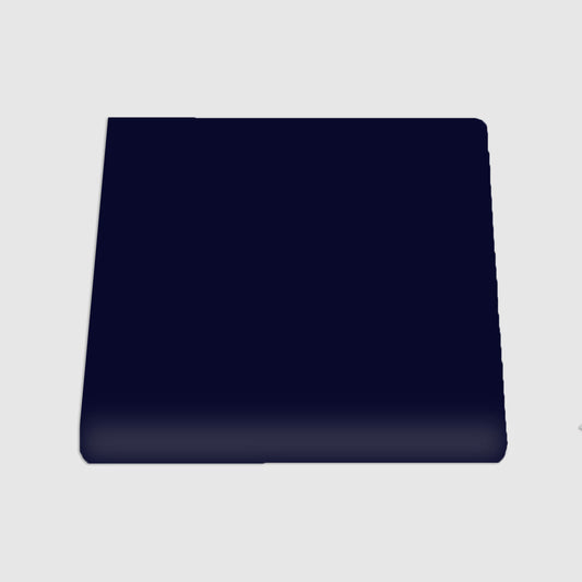 Single Bullnose Dark Blue Gloss Tile 6"x6"