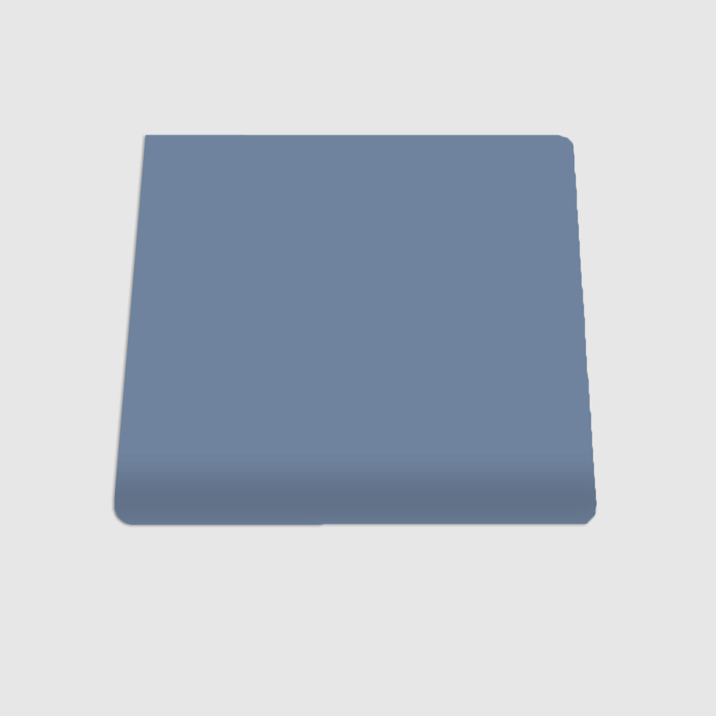 Single Bullnose Denim Matte Tile 4"x4"