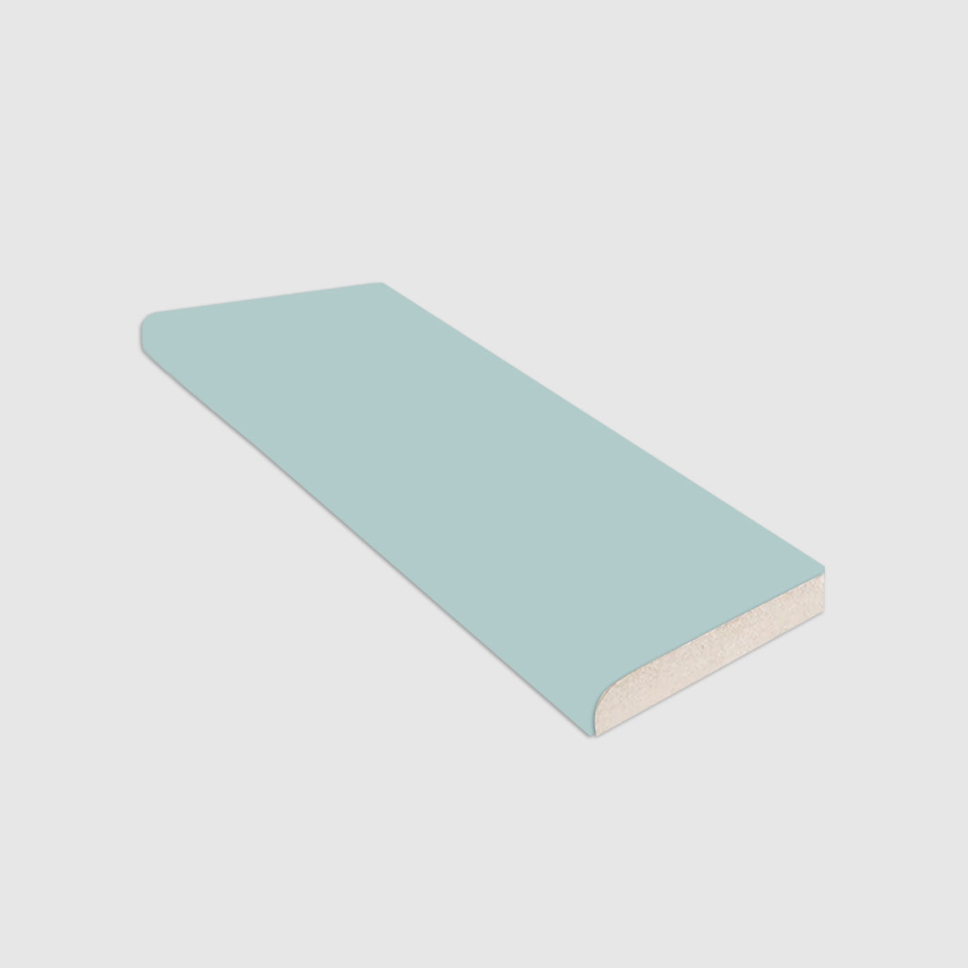 Single Bullnose Fresh Water Matte Tile 2"x8"