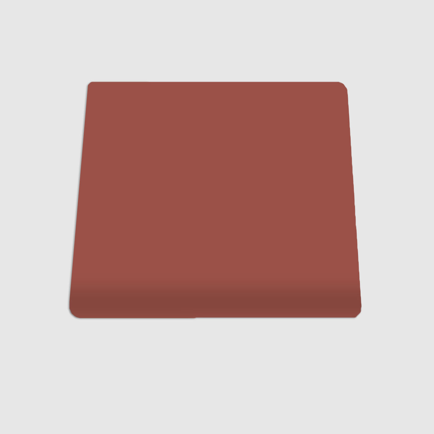 Single Bullnose Hibiscus Tea Matte Tile 4"x4"