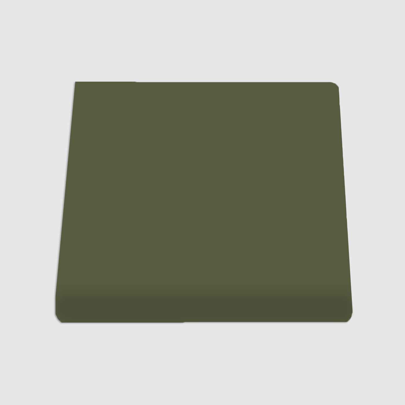 Single Bullnose Moss Gloss Tile 6"x6"