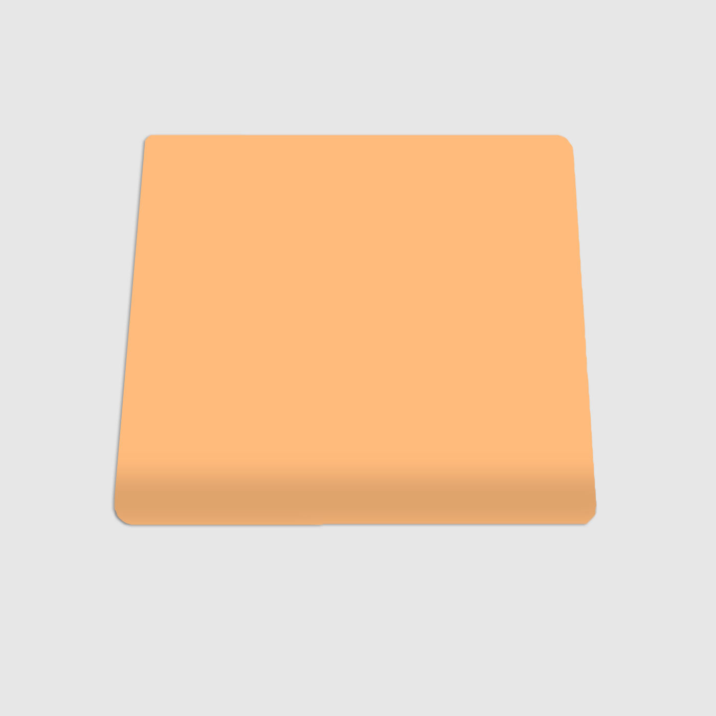 Single Bullnose Pale Ale Matte Tile 4"x4"