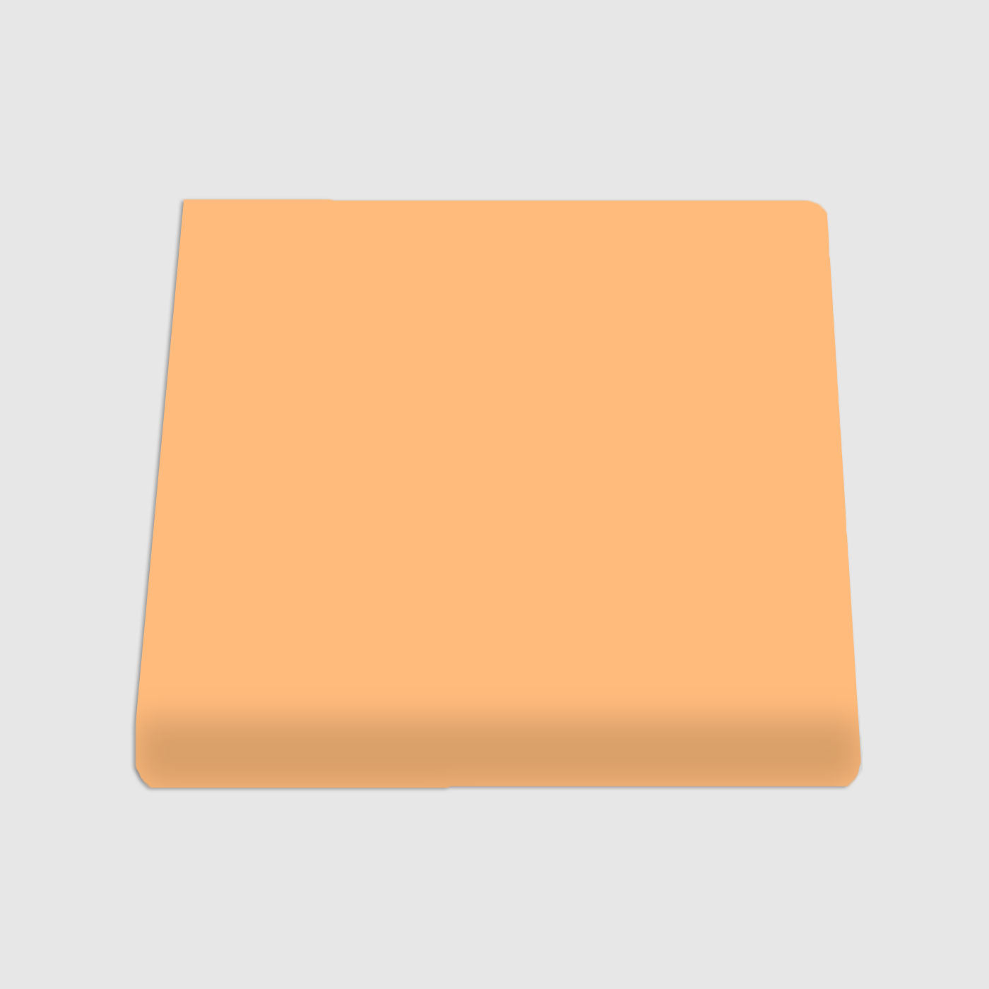 Single Bullnose Pale Ale Matte Tile 6"x6"