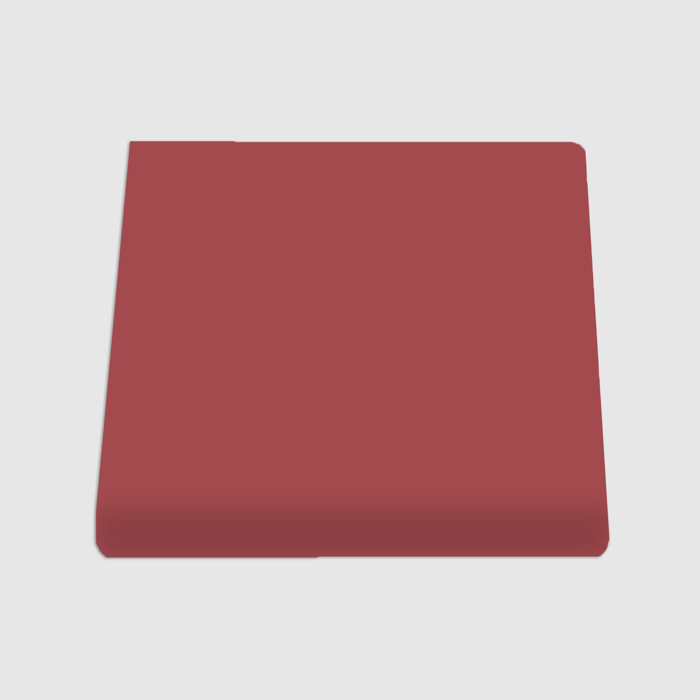 Single Bullnose Plum Gloss Tile 6"x6"