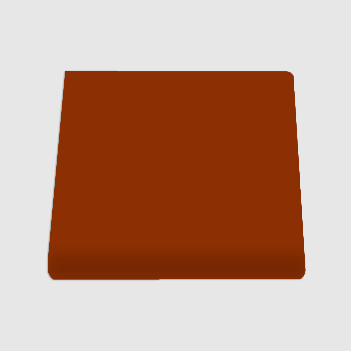 Single Bullnose Root Beer Gloss Tile 6"x6"