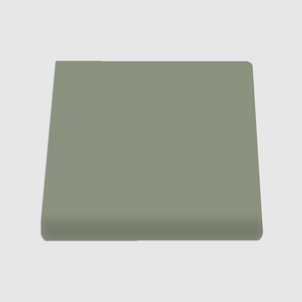 Single Bullnose Rucksack Green Matte Tile 6"x6"