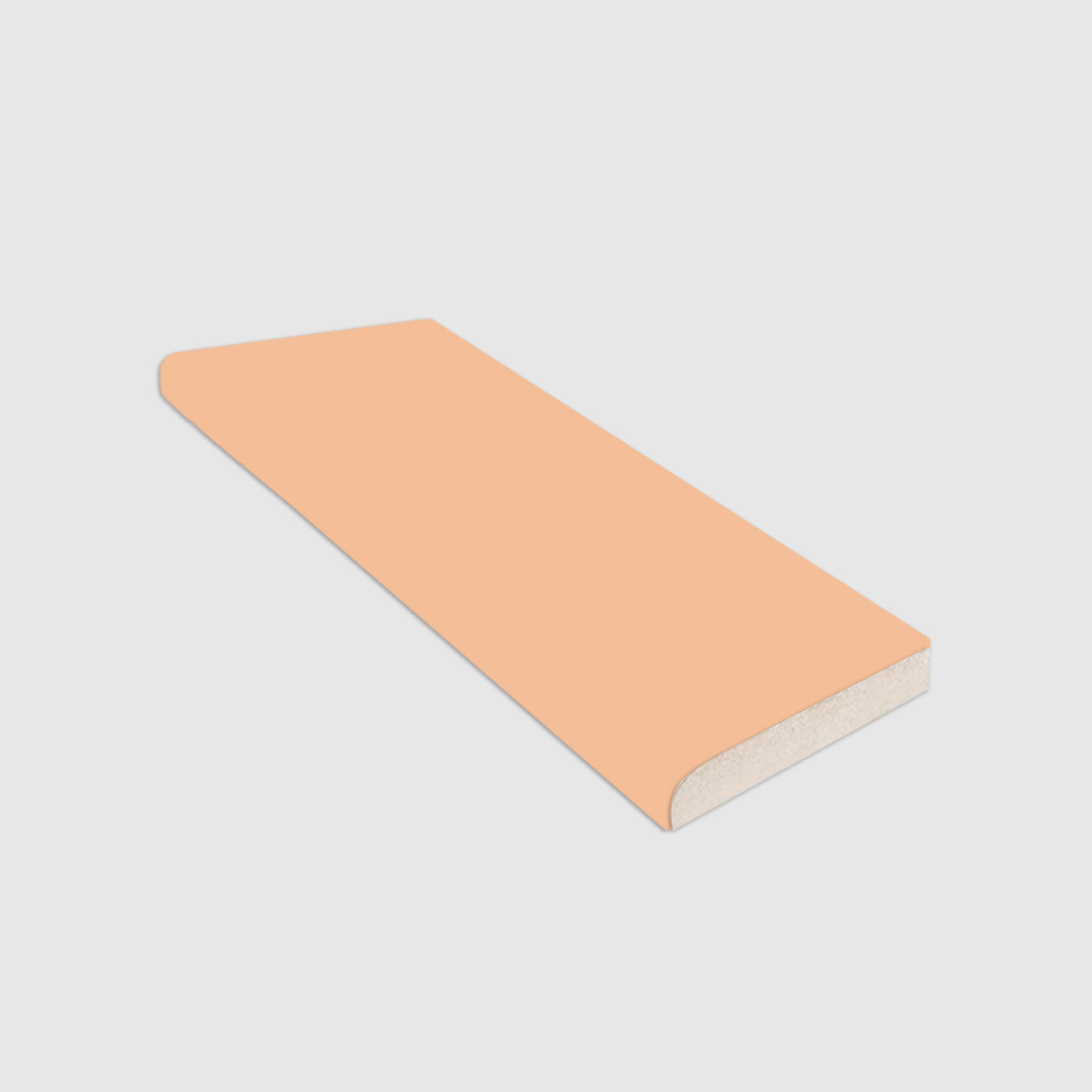 Single Bullnose Sand Rattler Matte Tile 2"x8"