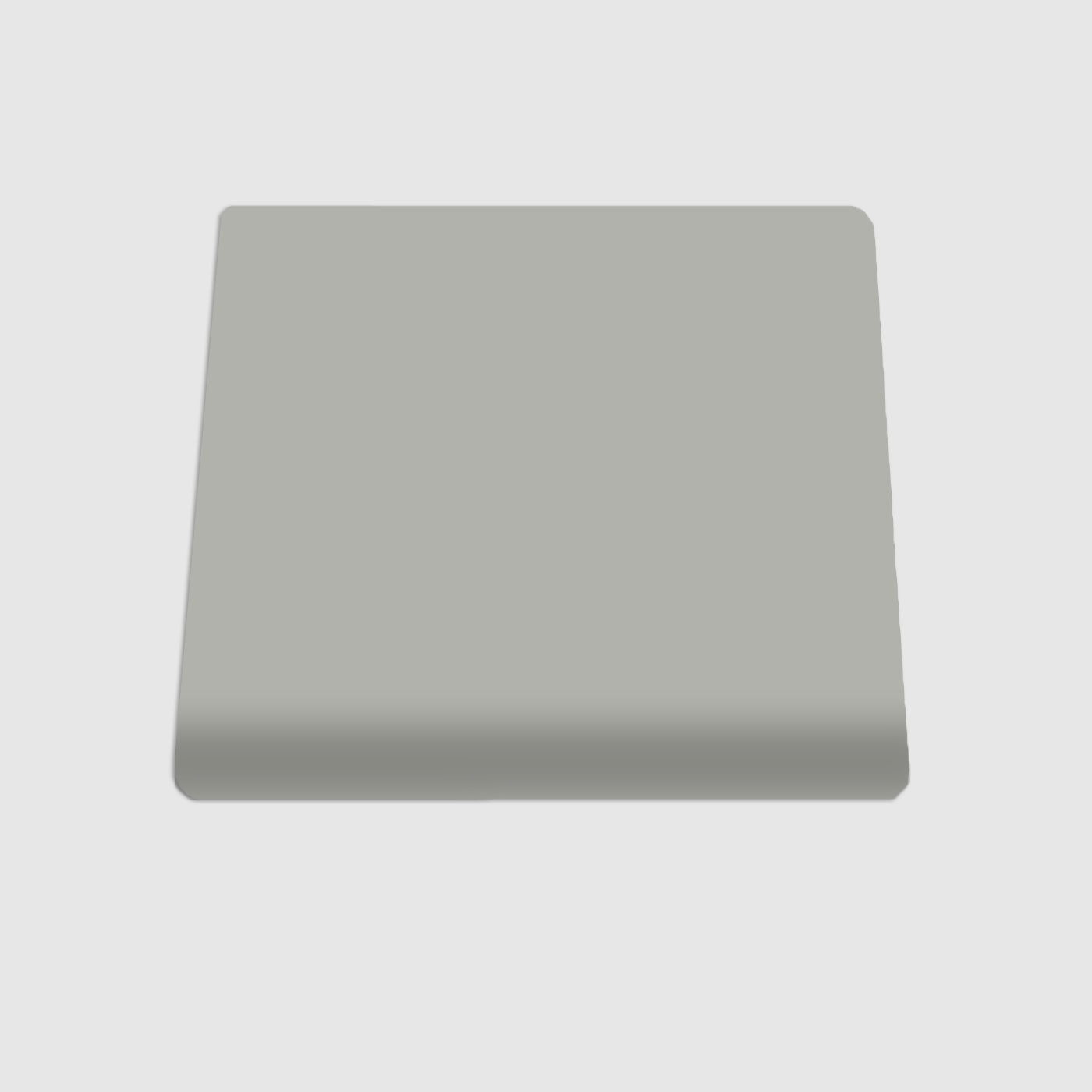 Single Bullnose Steel Matte Tile 4"x4"