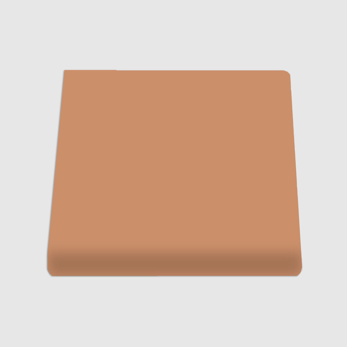 Single Bullnose Tequila Matte Tile 6"x6"