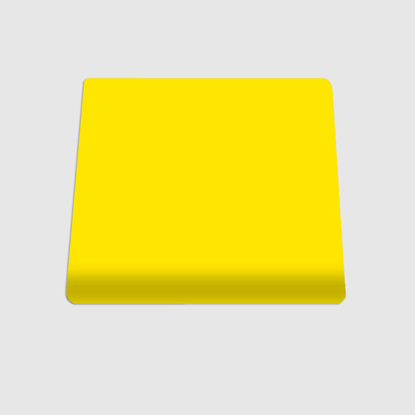 Single Bullnose Yellow Gloss Tile 4"x4"