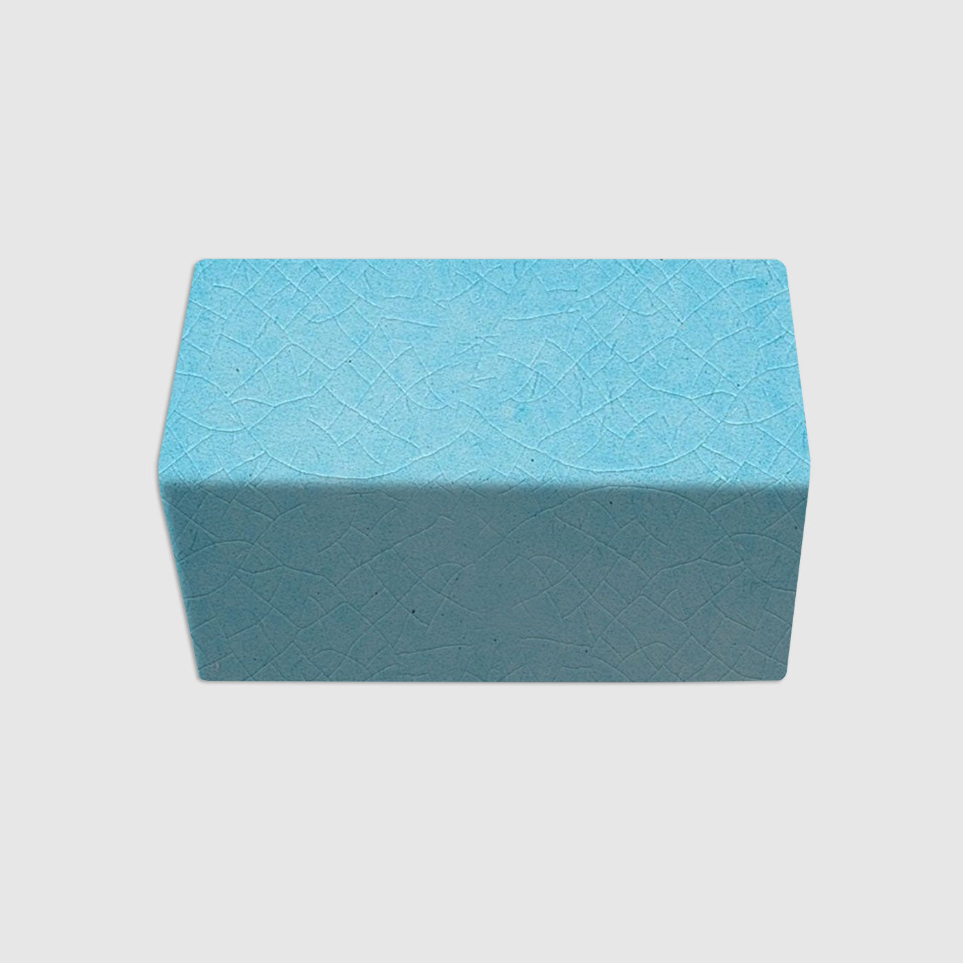 V Cap Aqua Crackle Gloss Tile 4"