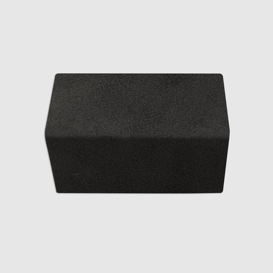 V Cap Black Suede Matte Tile 4"