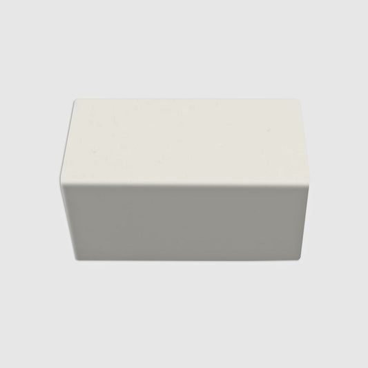 V Cap Blanco Mexicano Gloss Tile 4"