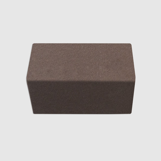 V Cap Boot Brown Matte Tile 4"