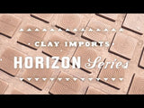Horizon Glazed Abanico Pale Terracotta 6"